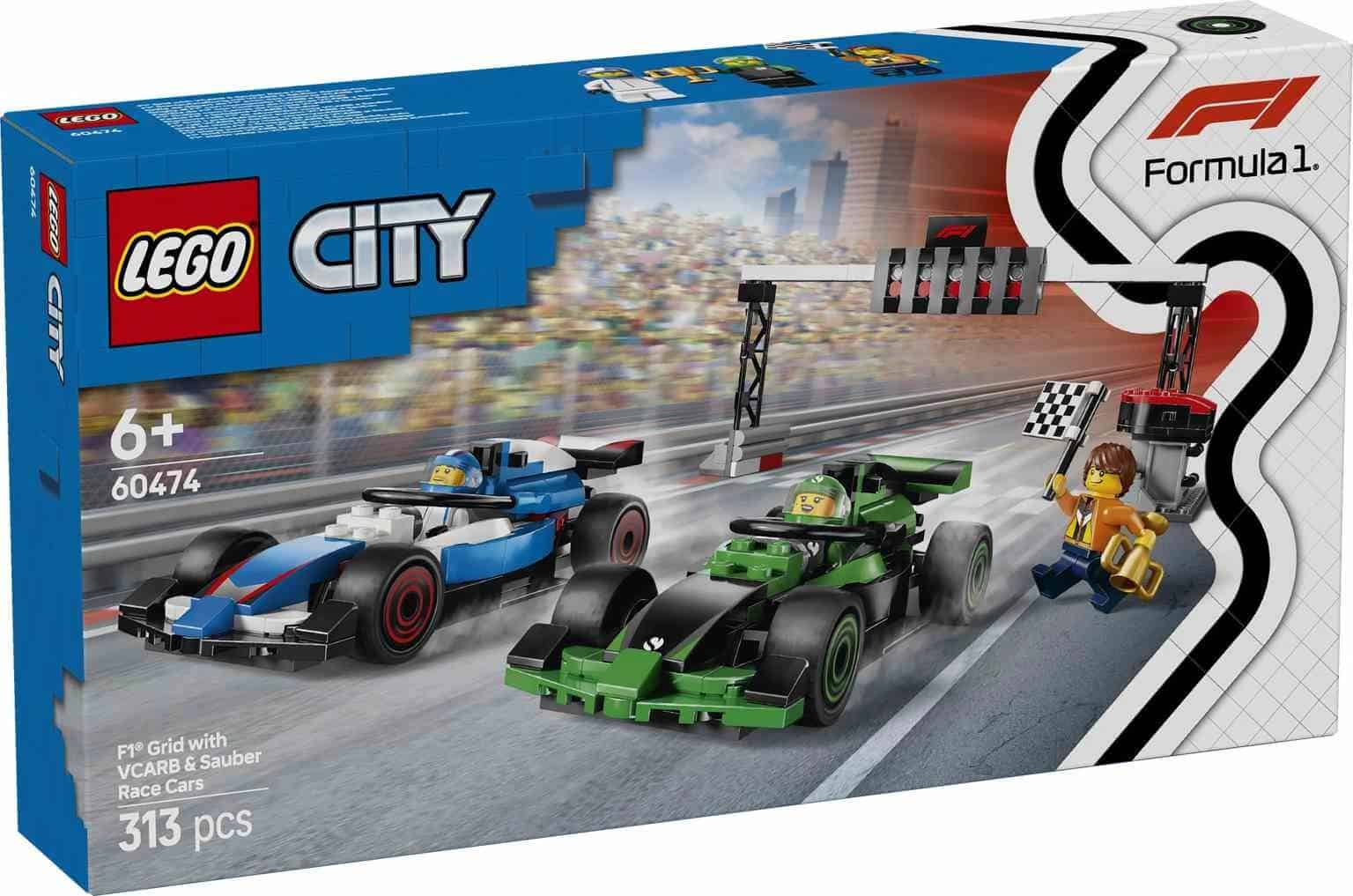 LEGO CITY | Parrilla de F1® con Coches de Carreras VCARB y Sauber - 60474