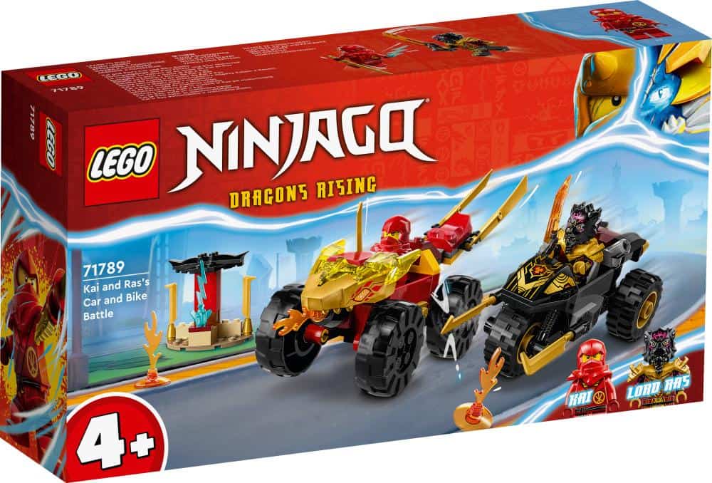 Lego Ninjago Batalla en Coche y Moto de Kai y Ras 71789