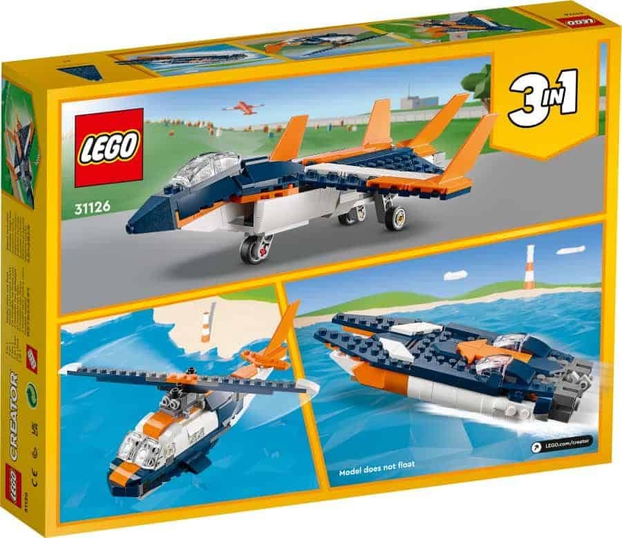 LEGO CREATOR 3 en 1 | Reactor Supersónico 31126