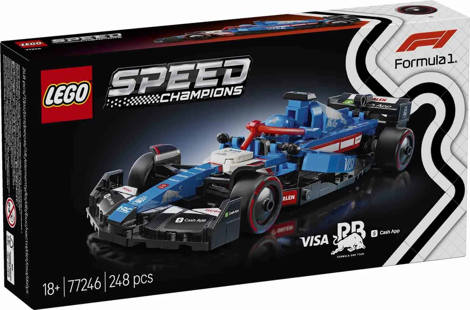 LEGO Speed Champions | Coche de Carreras Visa Cash App RB VCARB 01 F1 - 77246