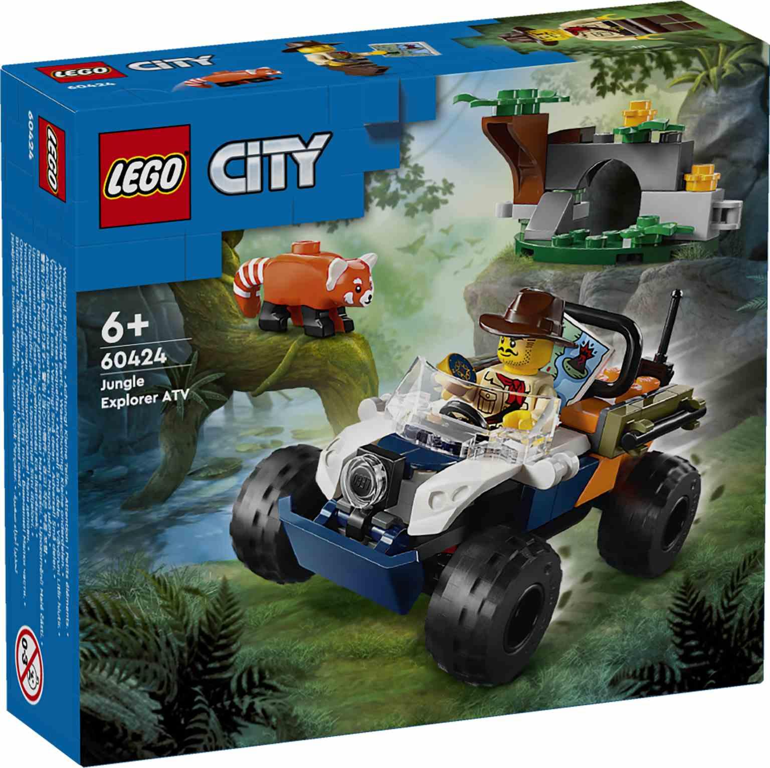 LEGO CITY | Exploradores de la Jungla: Todoterreno y Misión del Panda Rojo - 60424
