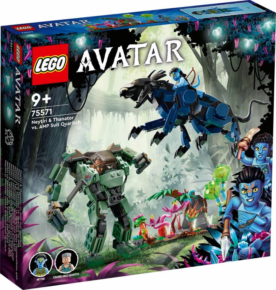 LEGO Avatar Neytiri y Thanator vs Quaritch con Armadura AMP 75571