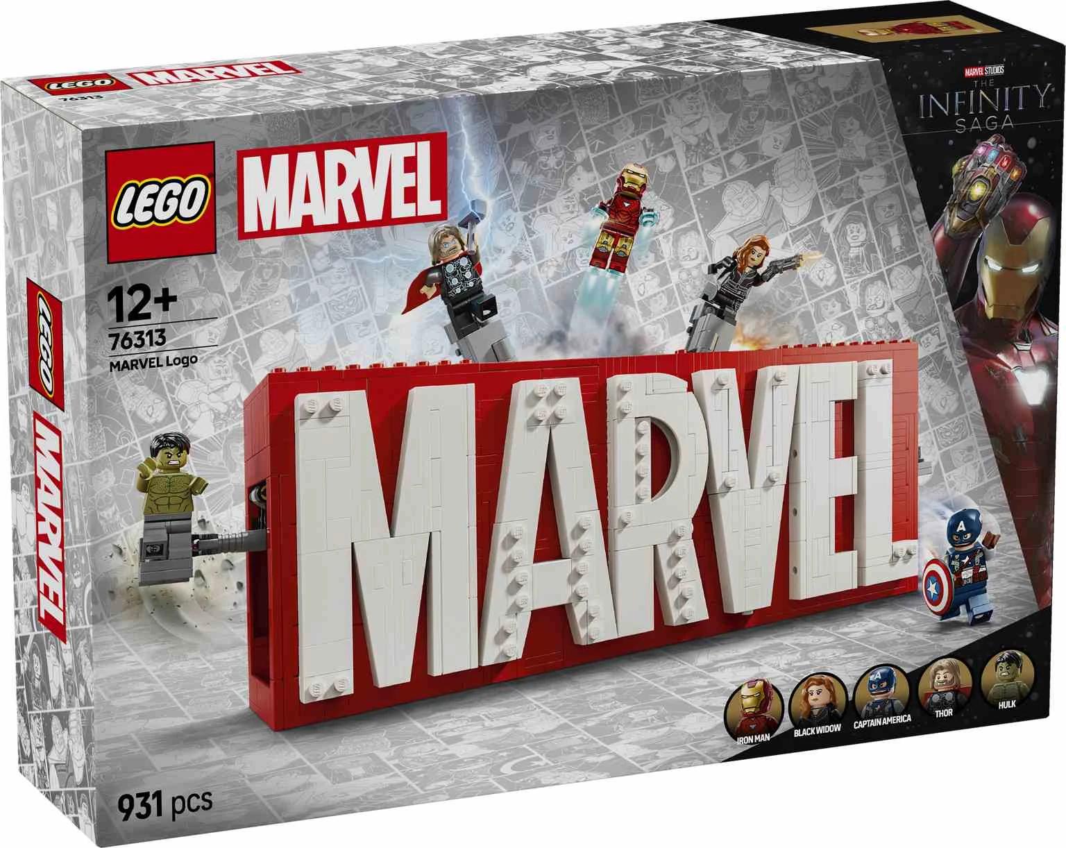 LEGO MARVEL | Logotipo MARVEL y Minifiguras - 76313