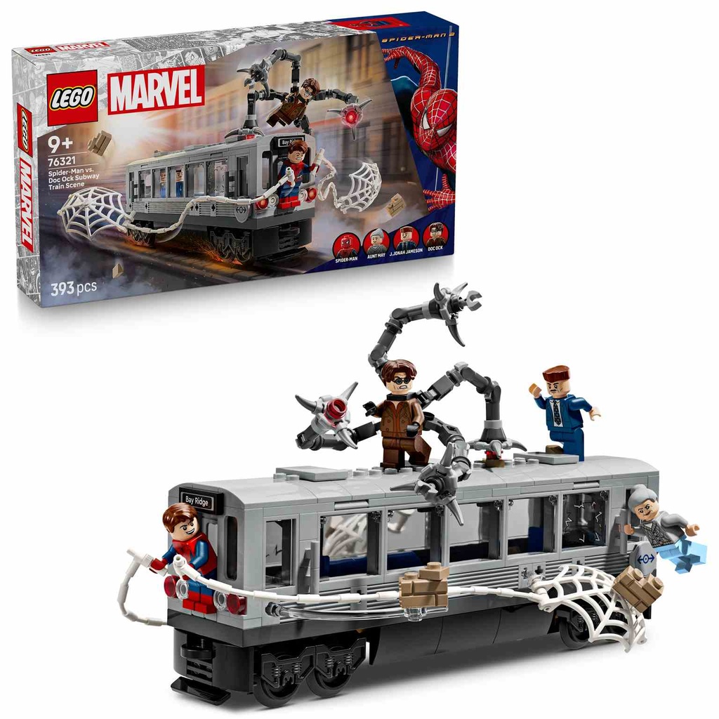 LEGO MARVEL | Spider-Man vs. Doc Ock: Escena del Tren Subterráneo - 76321