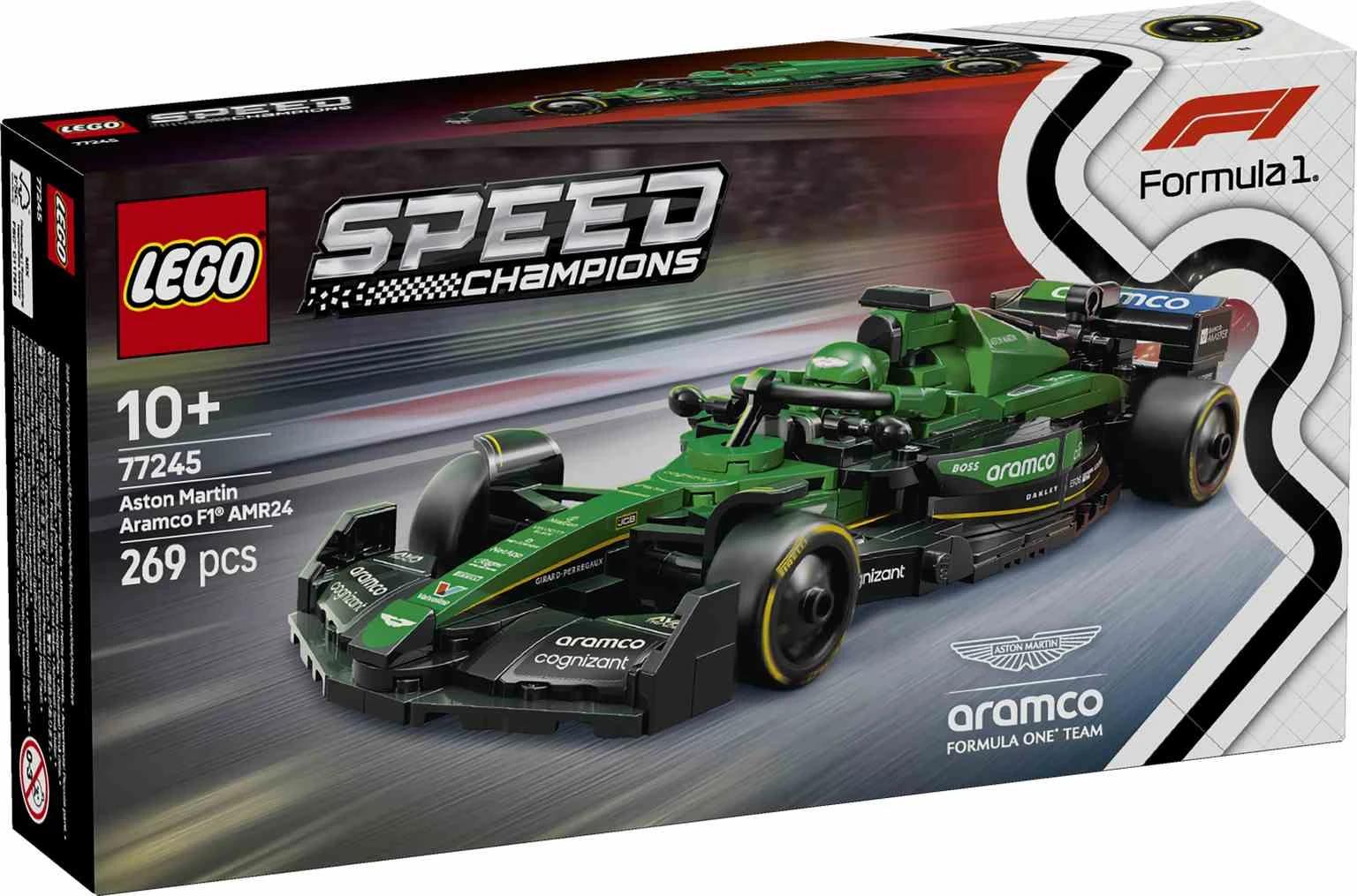 LEGO Speed Champions | Coche de Carreras Aston Martin Aramco F1® AMR24 - 77245