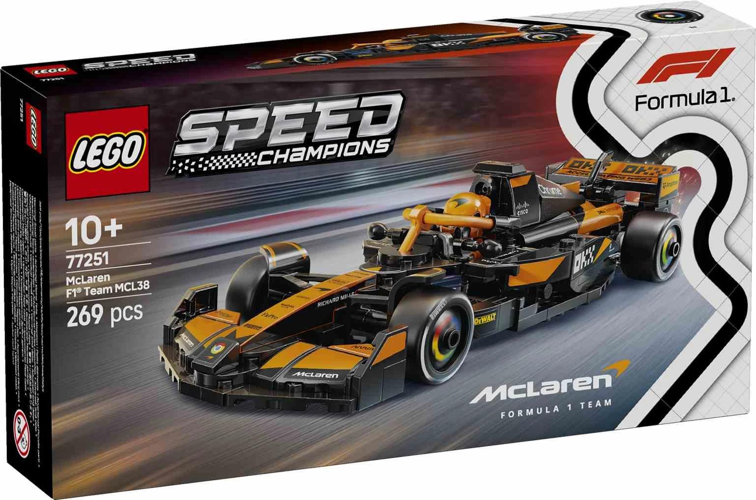 LEGO Speed Champions | Coche de Carreras McLaren F1® Team MCL38 - 77251