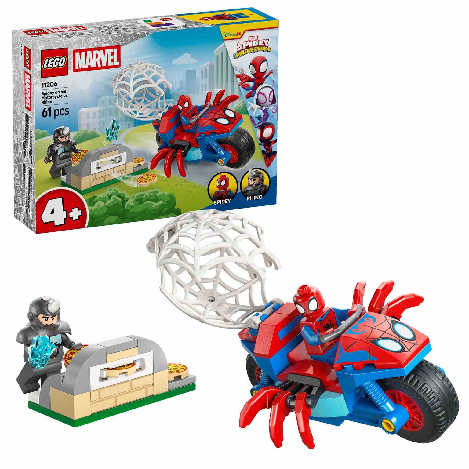 LEGO MARVEL | Spidey en su Moto vs. Rino - 11206