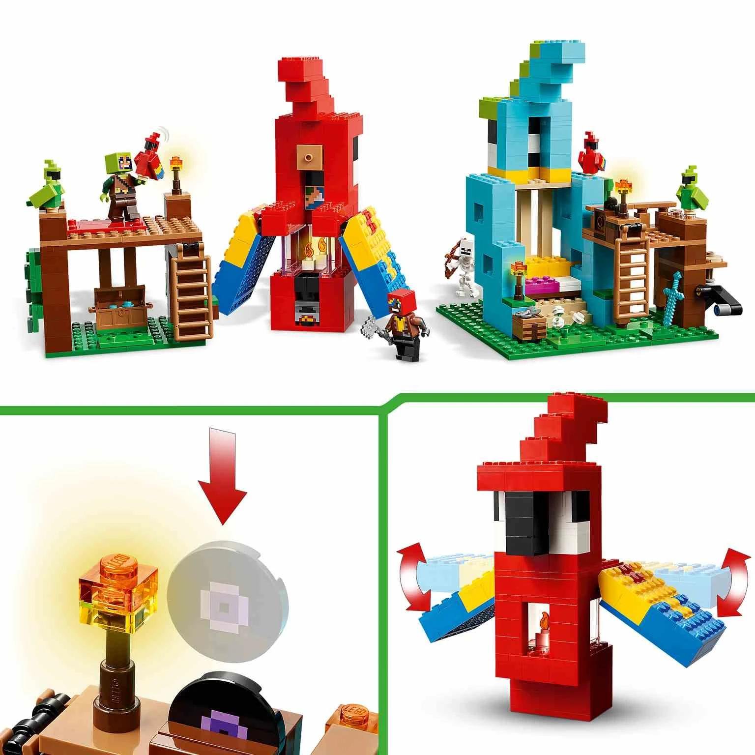 LEGO MINECRAFT | Las Casas-Loro - 21282 - nx3 Arquitectura