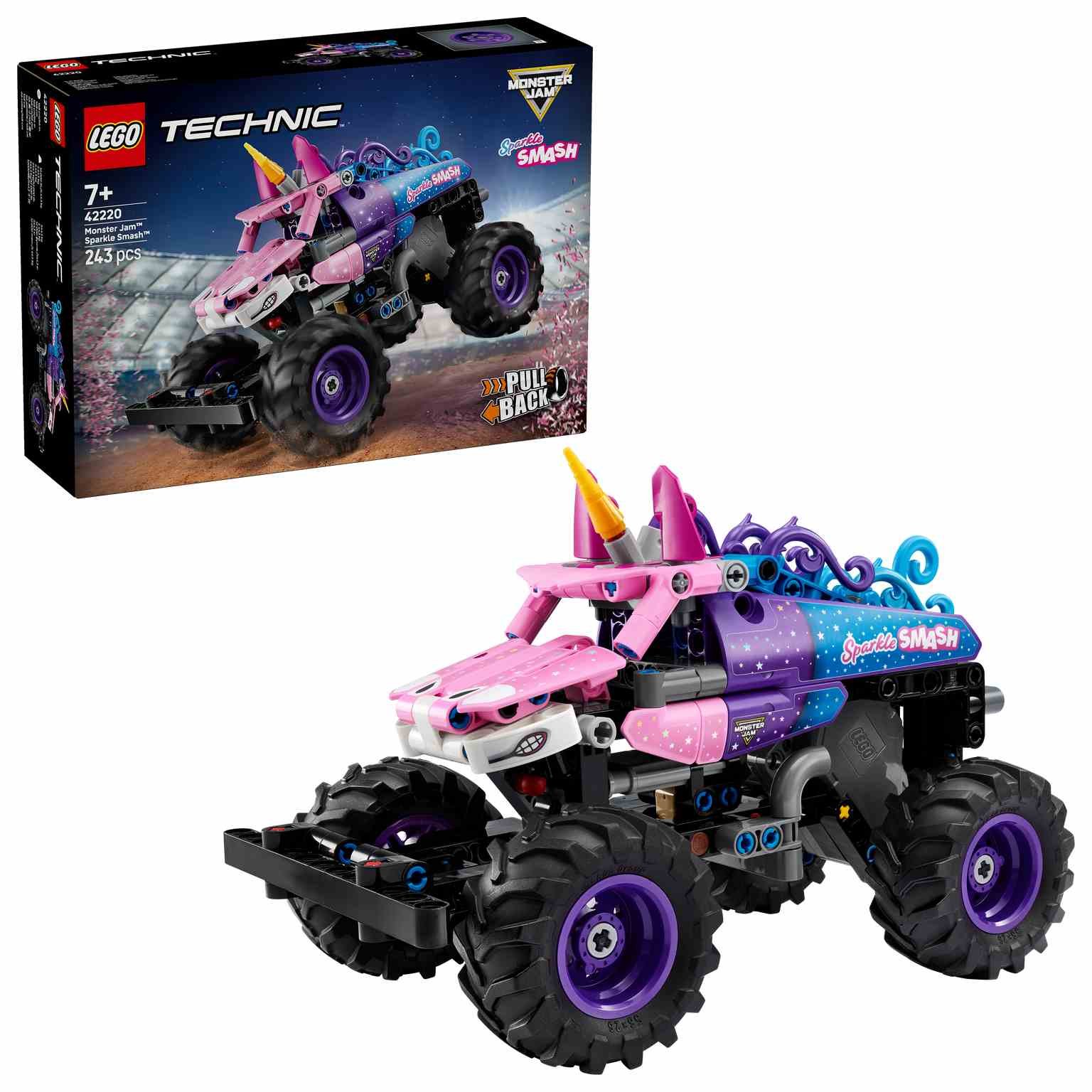 LEGO Technic | Monster Jam™ Sparkle Smash™ con Motor de Carga Manual - 42220