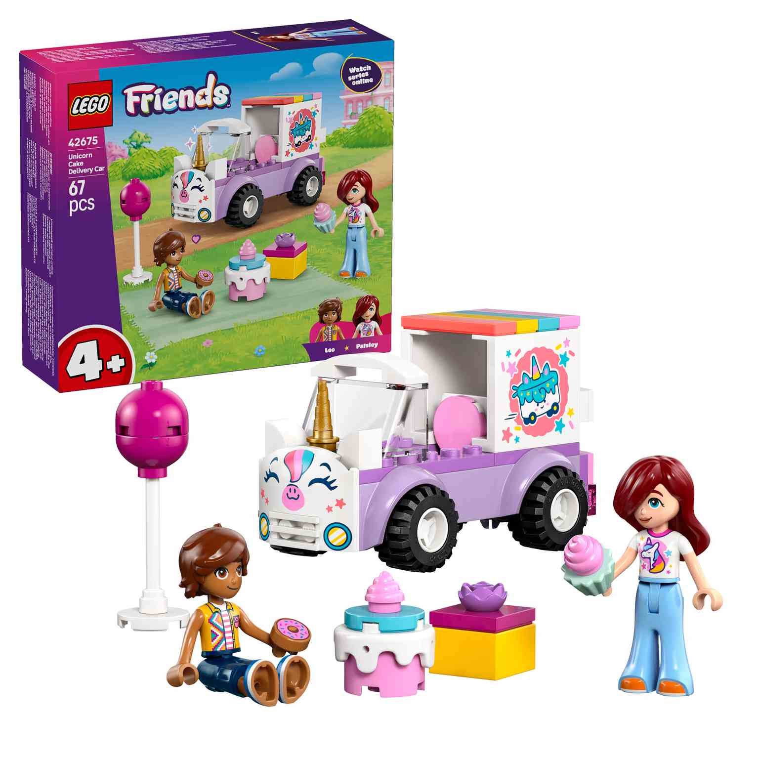 LEGO Friends | Coche-Unicornio de Reparto de Pasteles - 42675