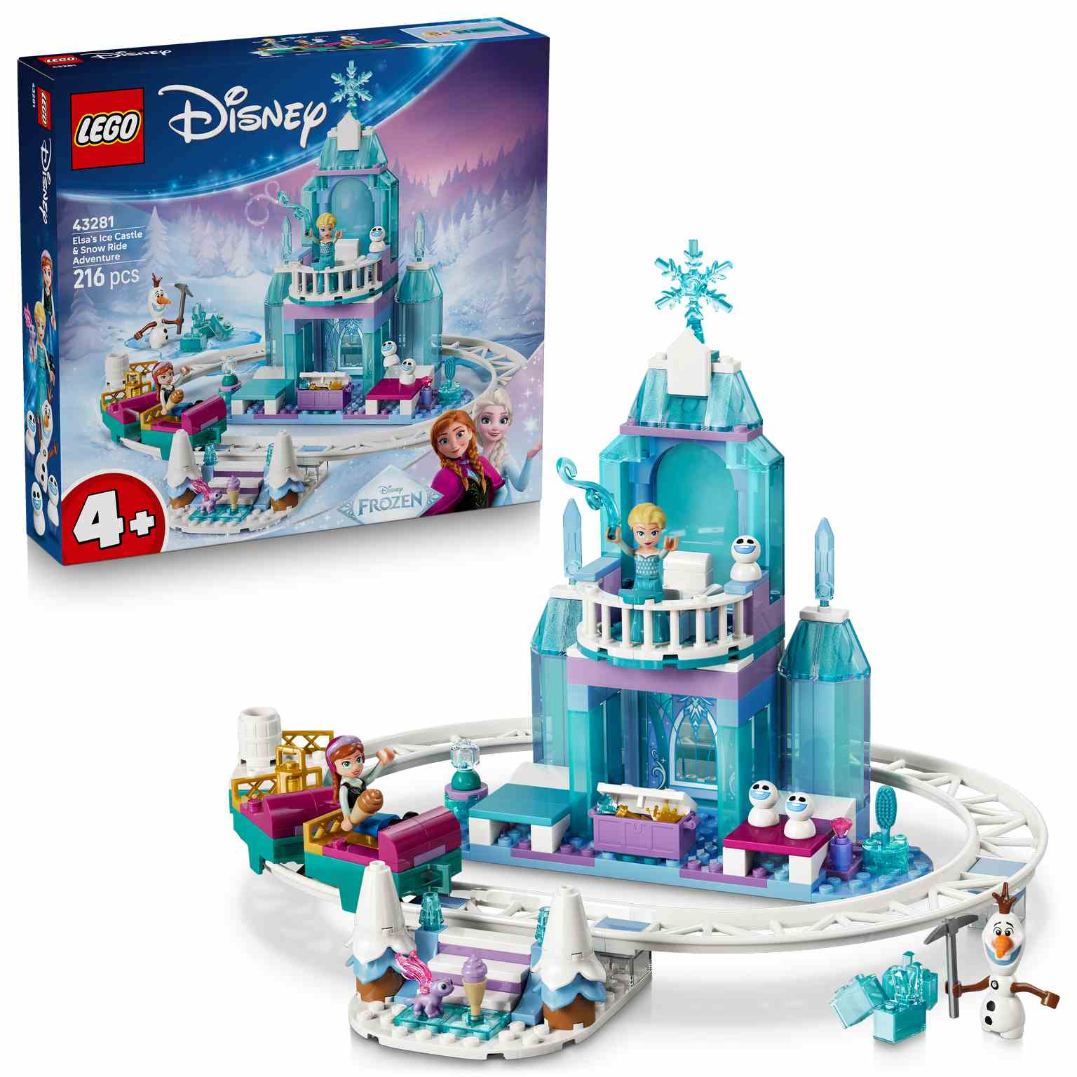 LEGO Disney | Castillo de Hielo de Elsa y Aventura en la Nieve - 43281