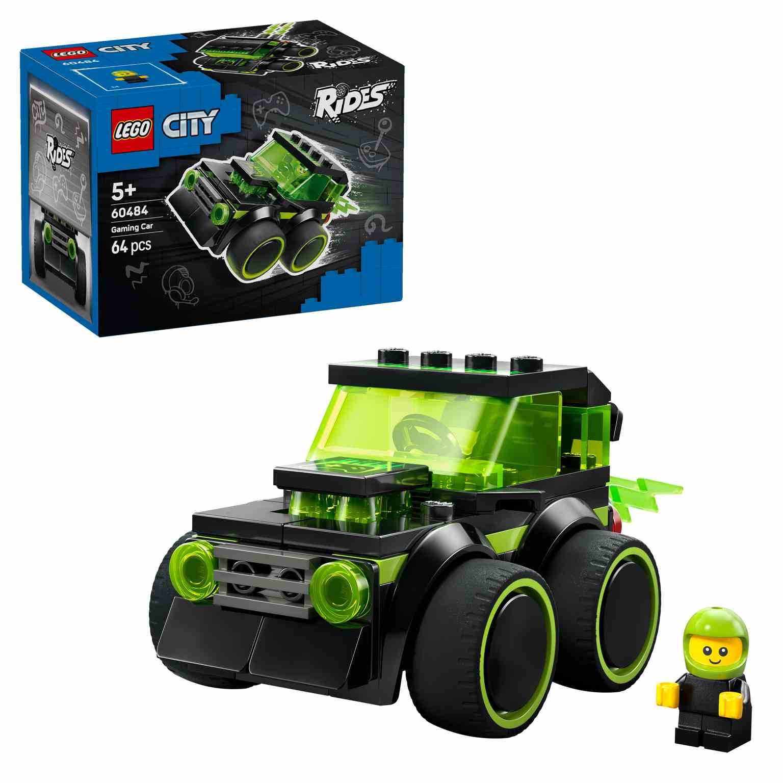 LEGO CITY | Vehículos: Coche de Carreras de Videojuego - 60484