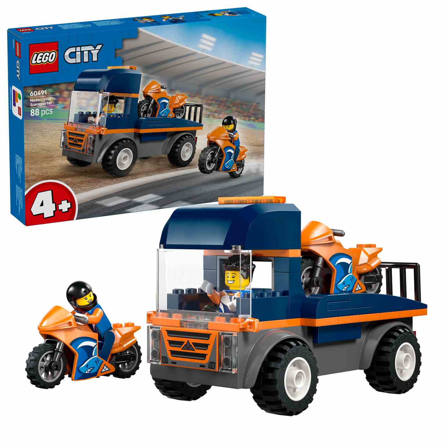 LEGO CITY | Camión de Transporte de Motos - 60491