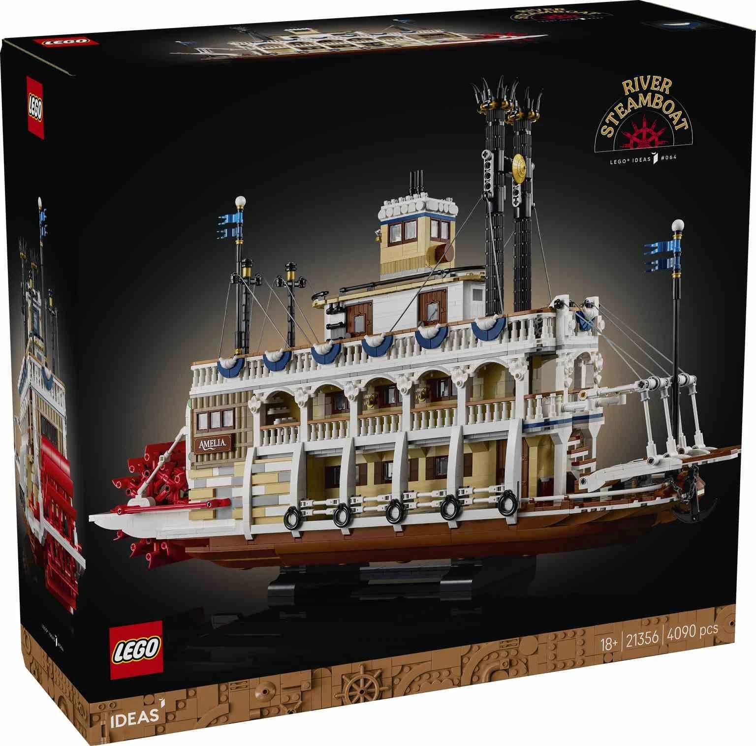 LEGO IDEAS | Barco de Vapor Fluvial - 21356
