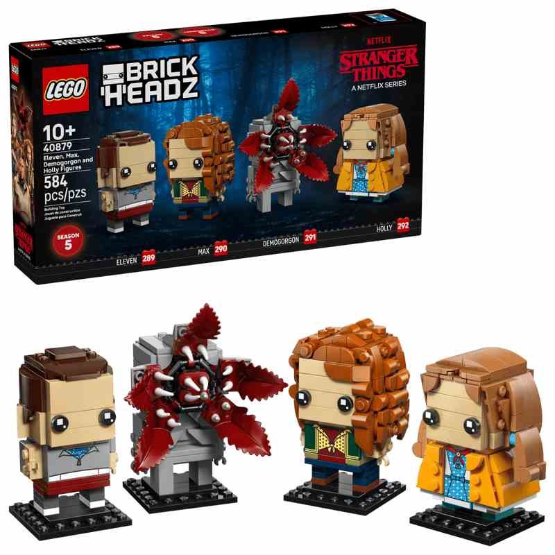 LEGO BRICK HEADZ | Figuras de Once, Max, Demogorgon y Holly - 40879