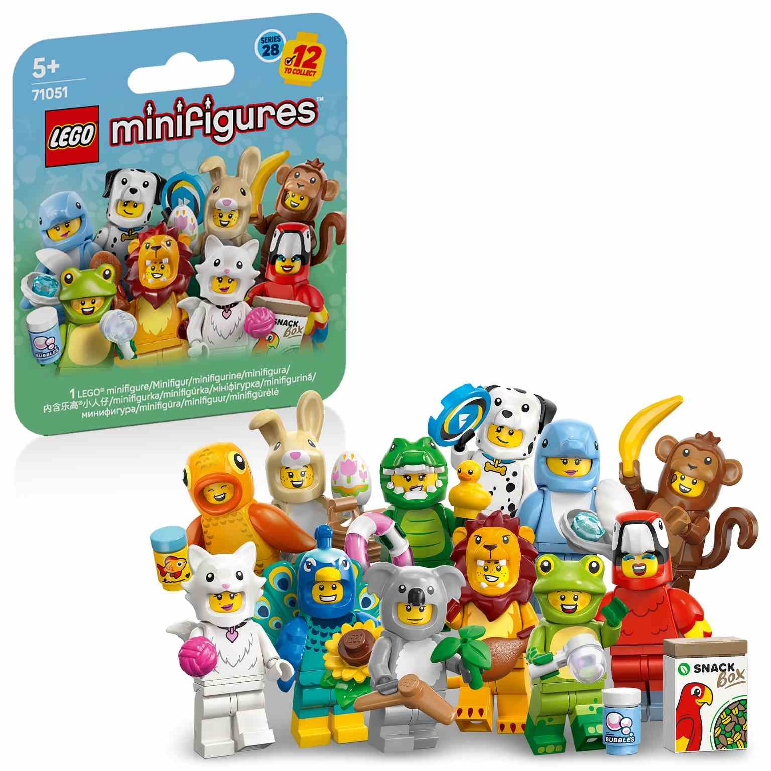 LEGO Minifiguras | 28.ª Edición: Animales CAJA ALEATORIA - 71051-00