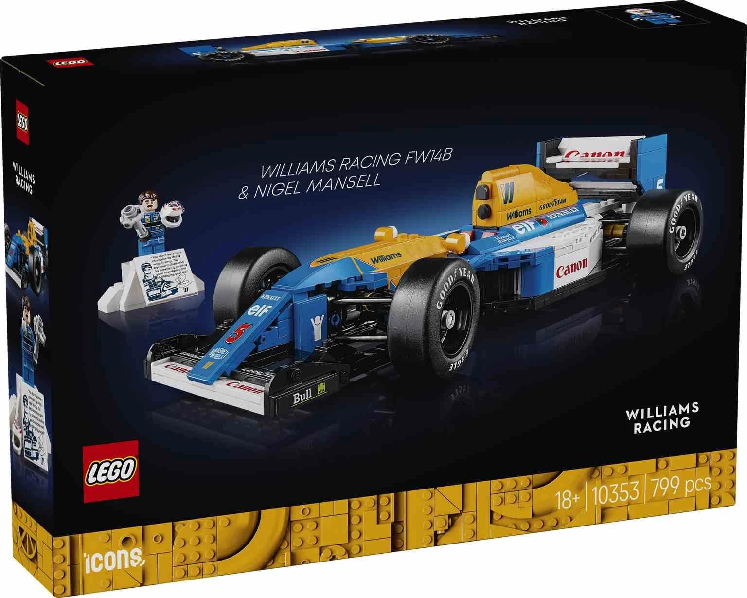 LEGO ICONS | Williams Racing FW14B y Nigel Mansell - 10353