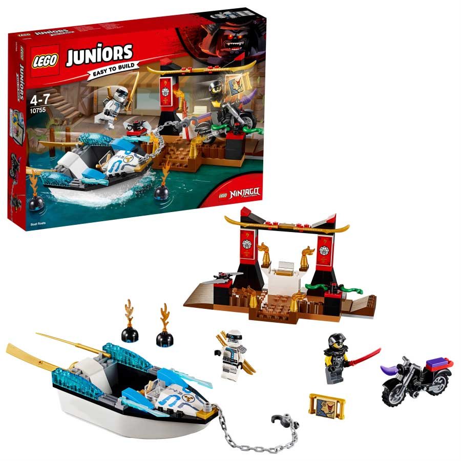 LEGO Juniors | Persecución en la lancha ninja de Zane Ninjago 10755