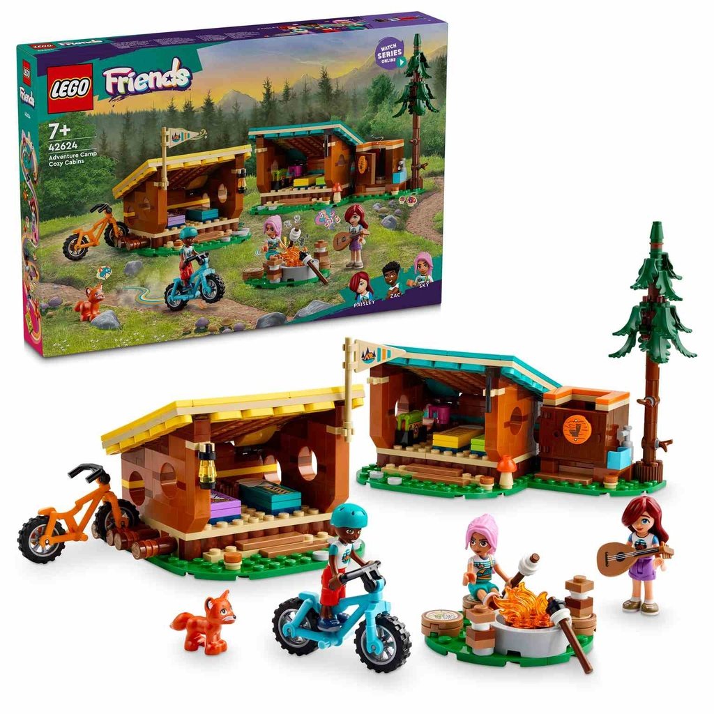 LEGO Friends | Campamento de Aventura: Cabañas Confortables - 42624