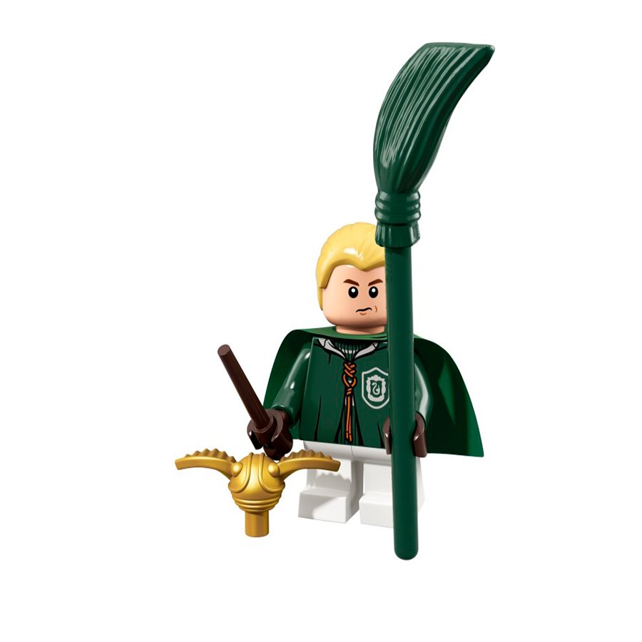 LEGO Minifiguras | Harry Potter y Animales Fantásticos: Draco Malfoy con Túnica Quidditch 71022-04