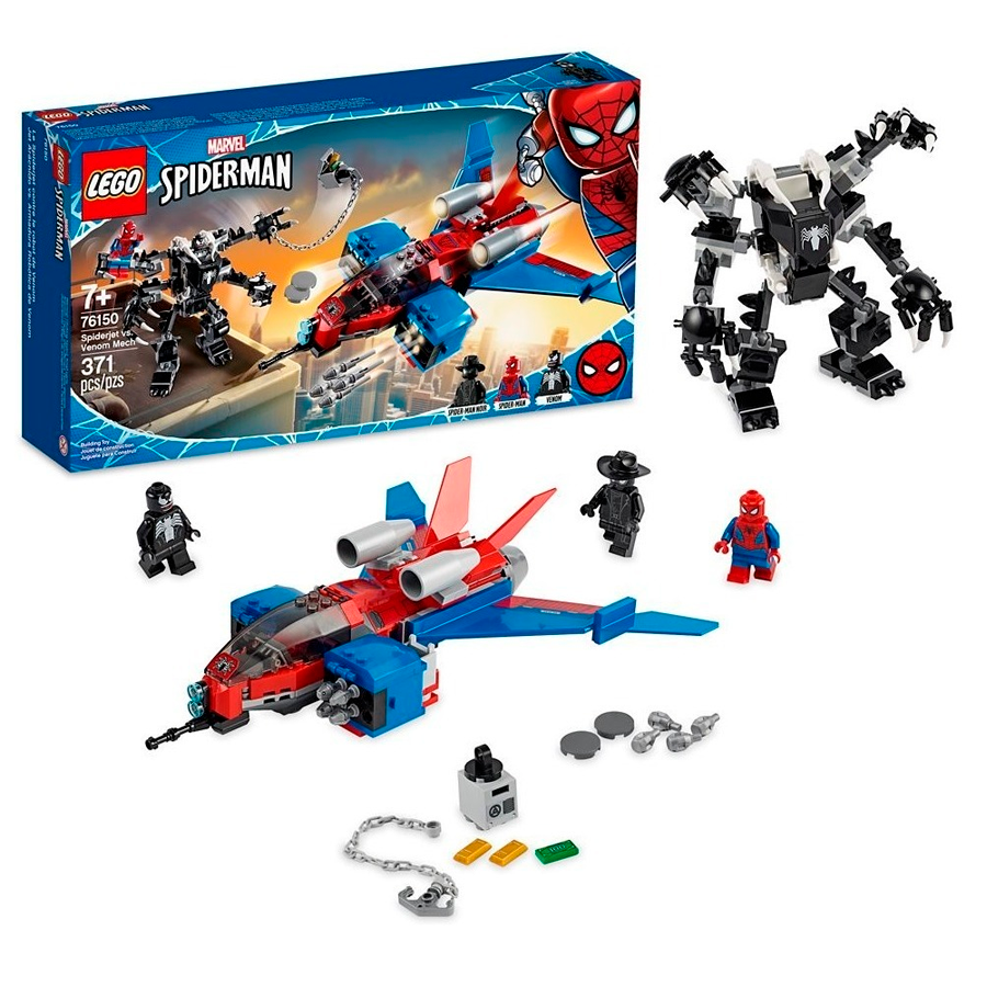 LEGO Marvel | Jet Arácnido vs Armadura Robótica de Venom 76150