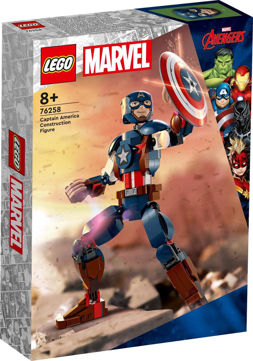 LEGO Marvel | Figura para Construir Capitan America 76258