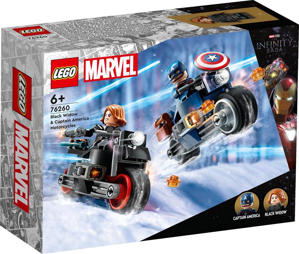 LEGO Marvel | Motos de Viuda Negra y el Capitán América 76260