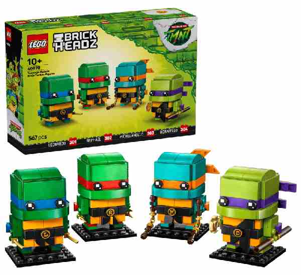 LEGO BRICK HEADZ | Figuras de las Tortugas Ninja - 40878