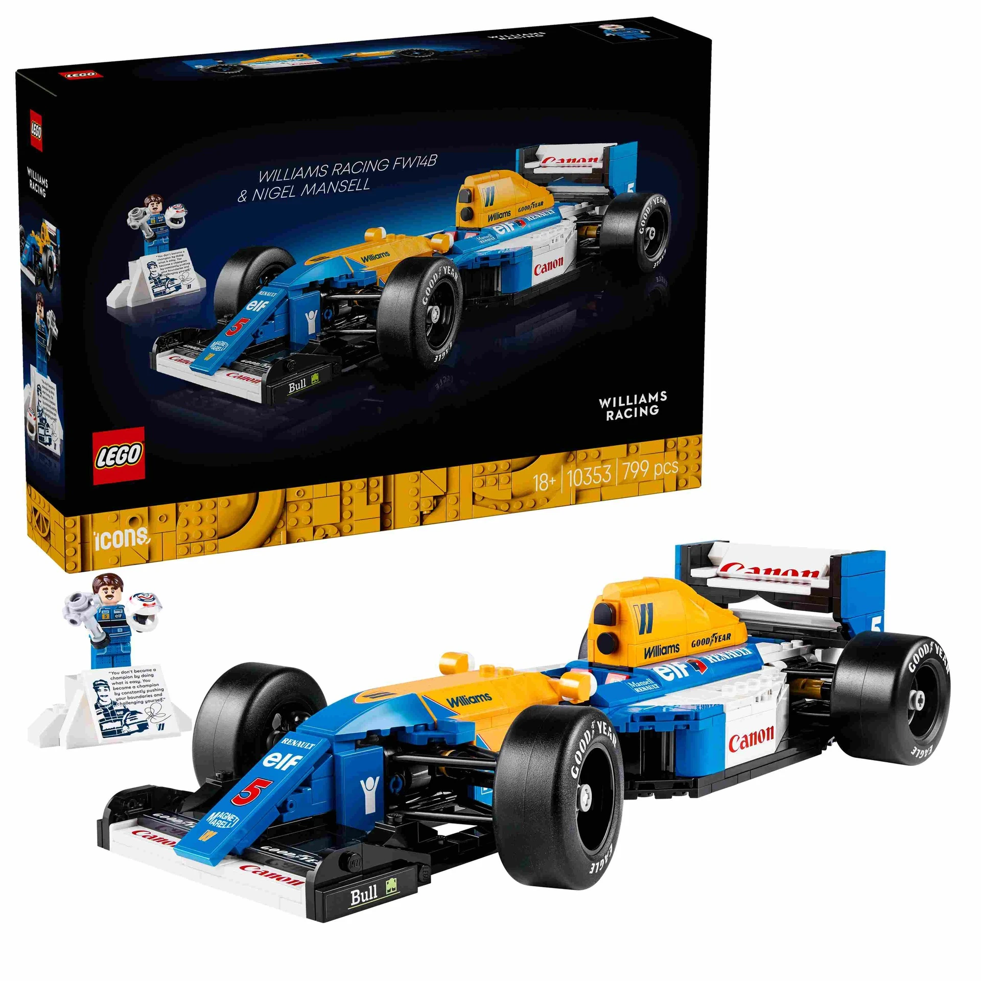 LEGO ICONS | Williams Racing FW14B y Nigel Mansell - 10353