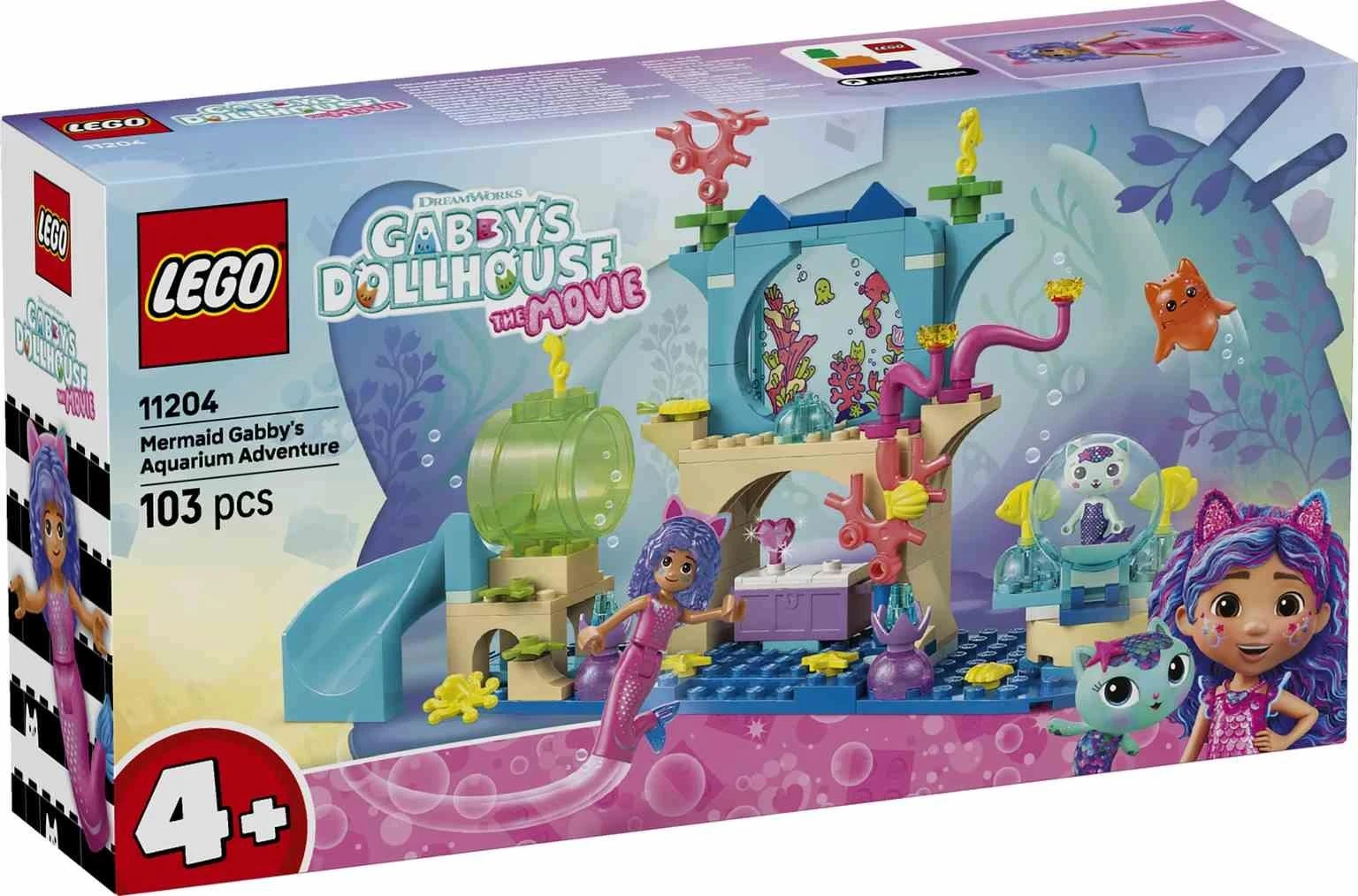 LEGO Gabby's Dollhouse | Aventura en el Acuario de Gabby Sirena - 11204