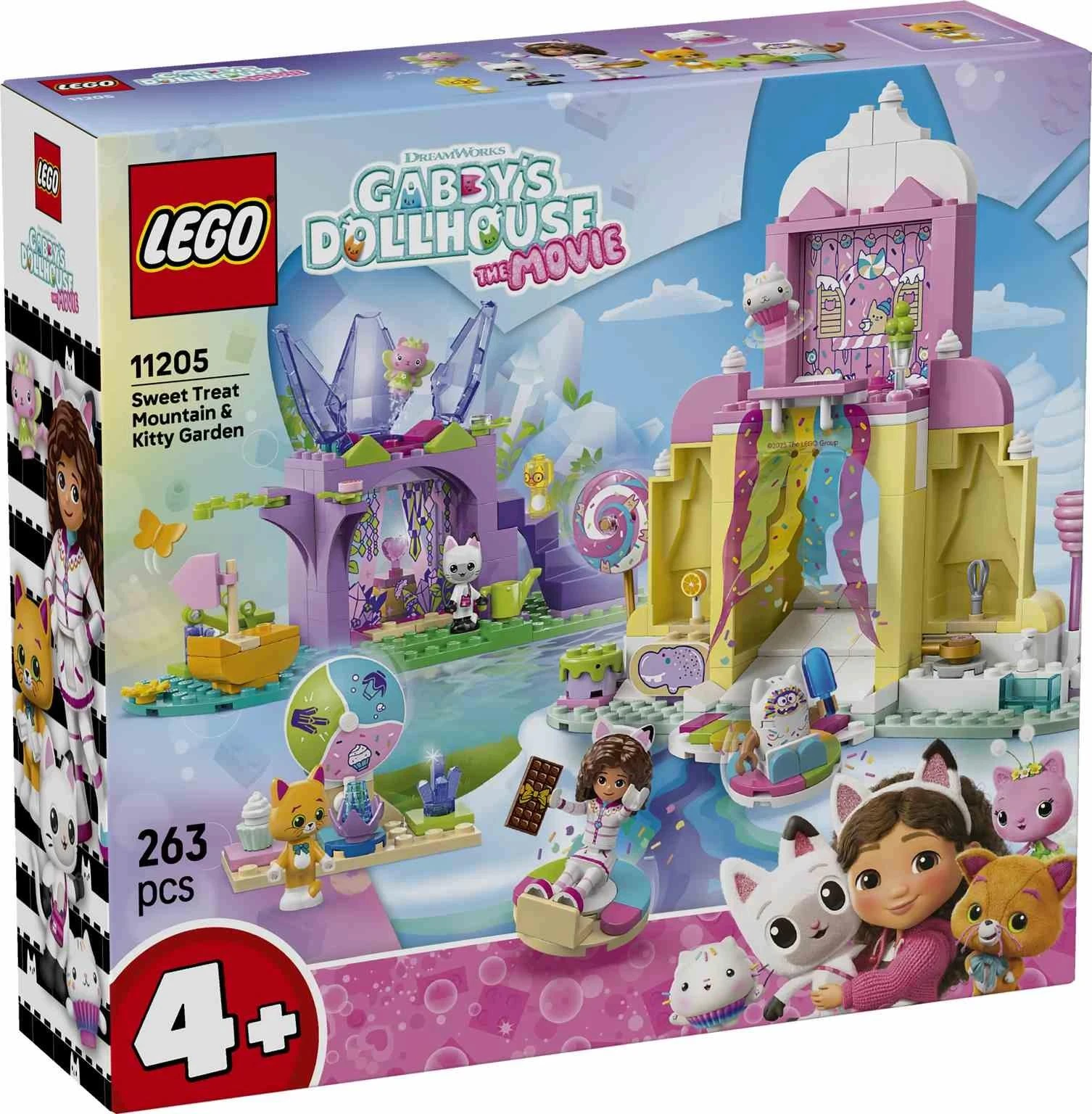 LEGO Gabby's Dollhouse | Montaña de Dulces y Jardín de Gatitos - 11205