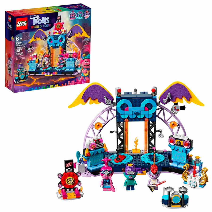 Lego Trolls Concierto en Volcano Rock City 41254