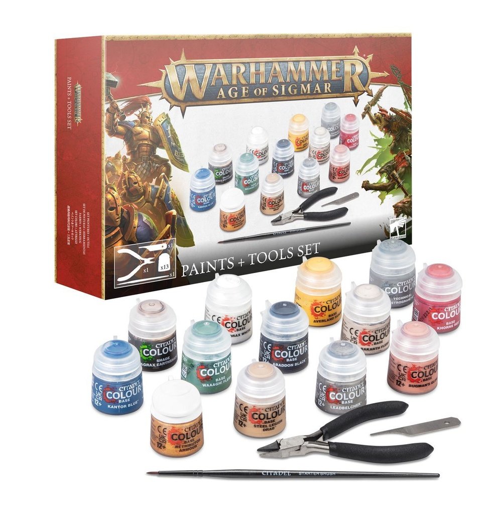 Warhammer Age of Sigmar: Pinturas + set de herramientas 80-17
