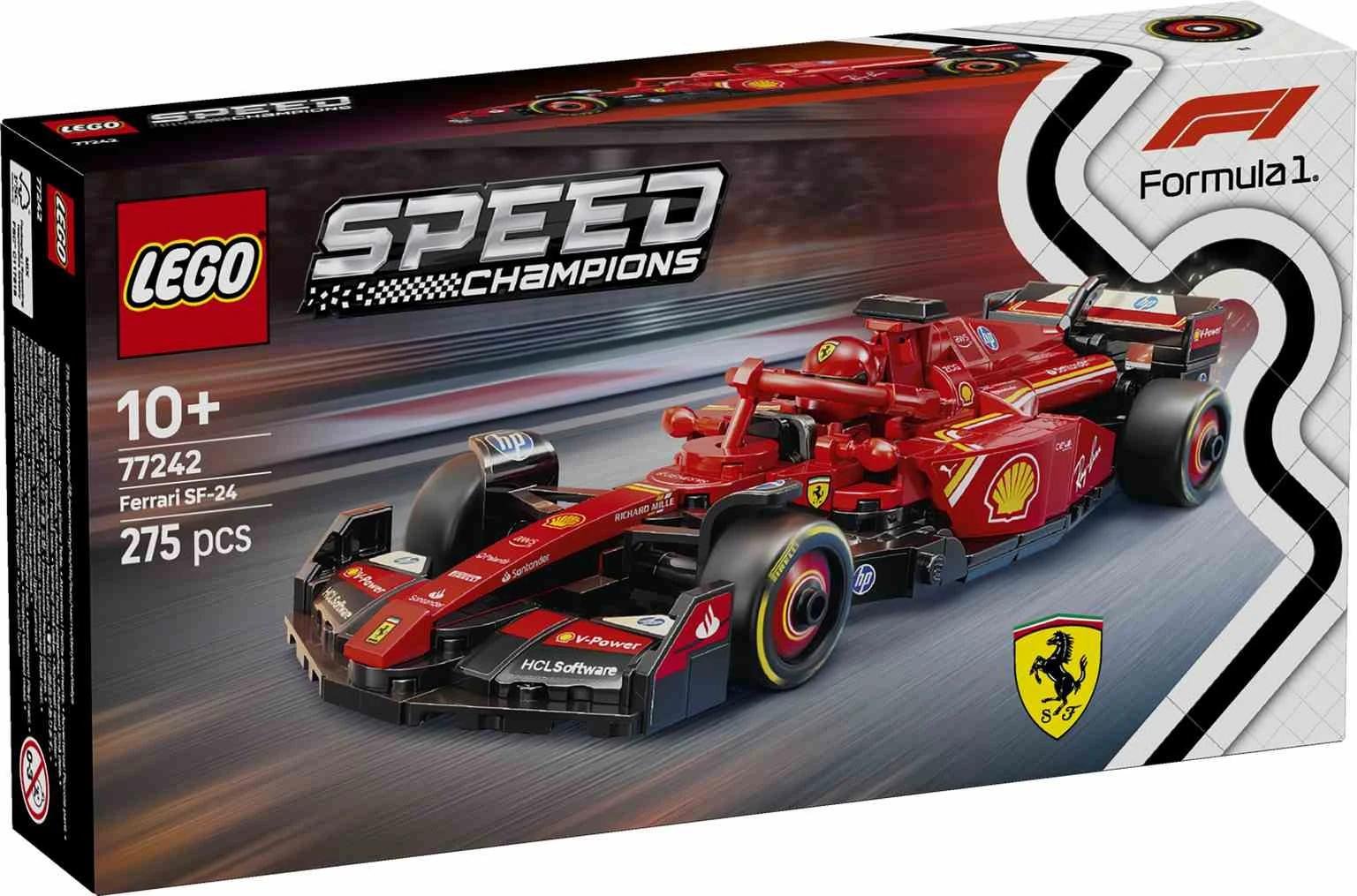 LEGO Speed Champions | Coche de Carreras Ferrari SF-24 F1® - 77242
