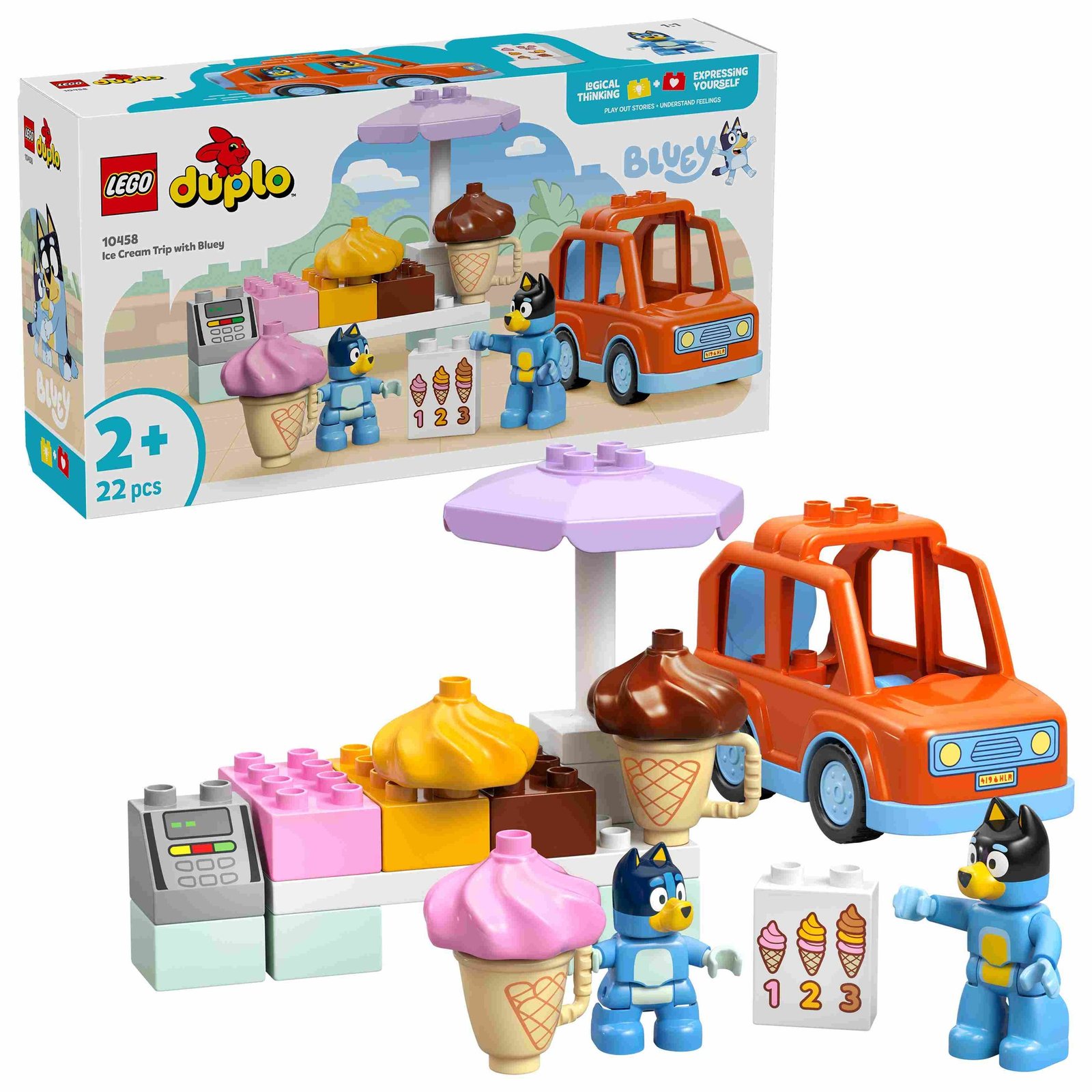 LEGO DUPLO | Excursión a la Heladería con Bluey - 10458