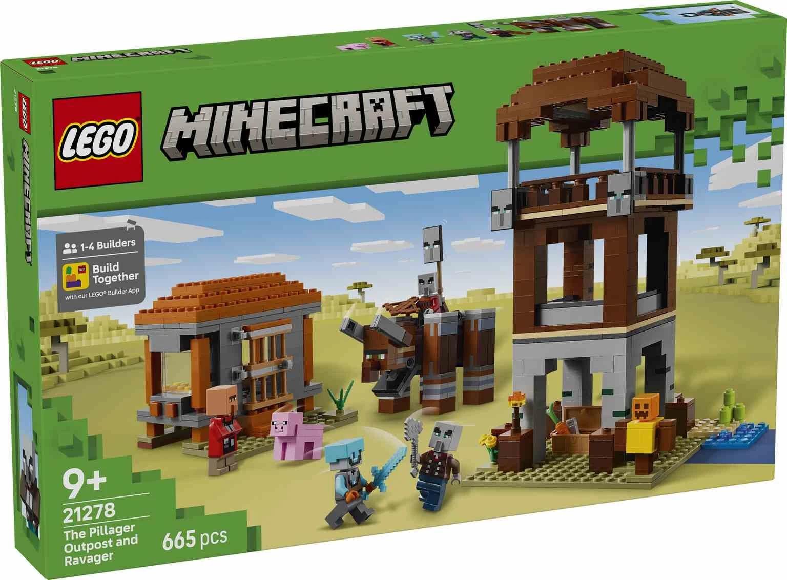 LEGO MINECRAFT | El Puesto de Avanzada de los Saqueadores y el Devastador - 21278