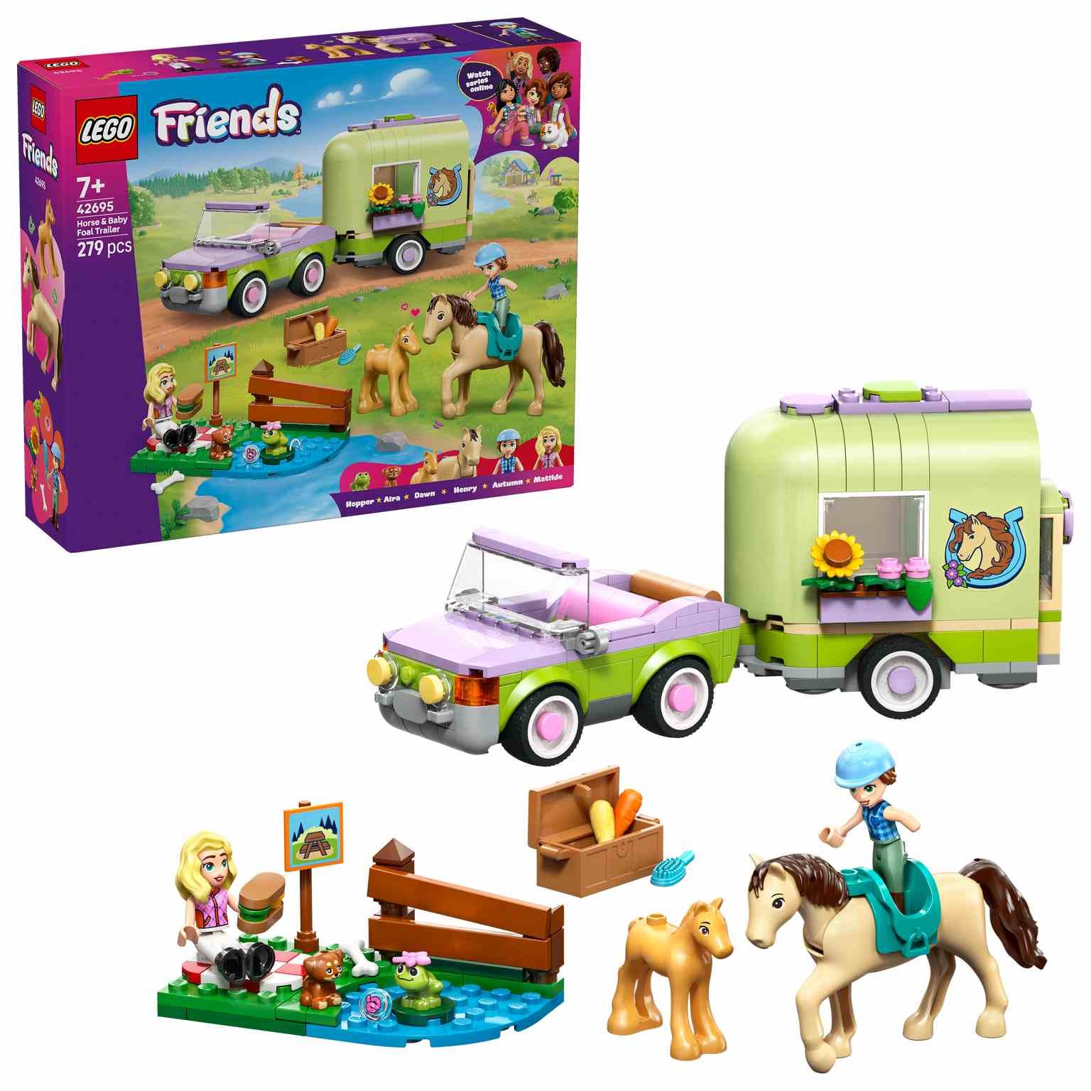 LEGO Friends | Remolque para Caballo y Potrillo - 42695
