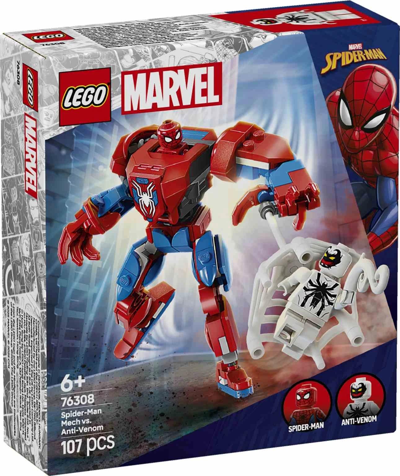 LEGO MARVEL | Armadura Robótica de Spider-Man vs. el Anti-Venom - 76308